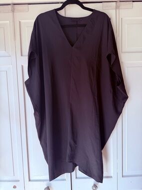 Hatch Plum V-Neck Oversized Tunic
